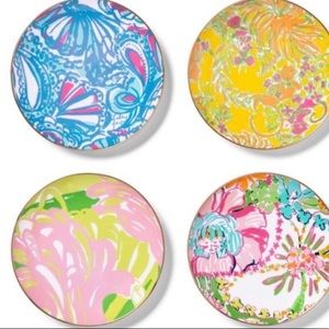 🆕Lilly Pulitzer SoldOut Appetizer Dining 4 Plates